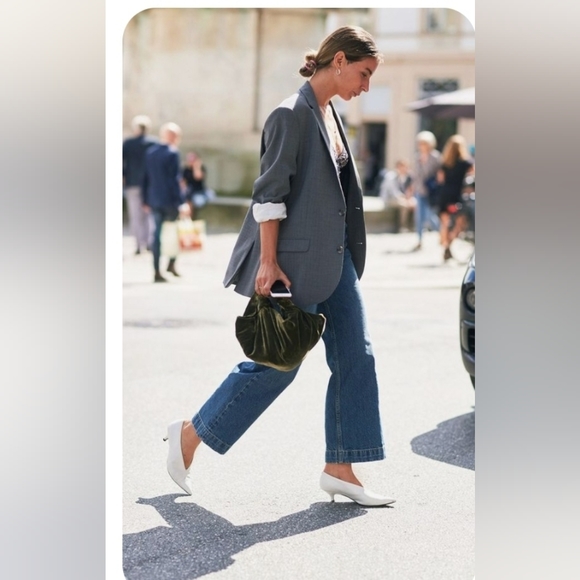 100% Wool Blazer Coat Jacket Single Button Waist 16P Grey - Picture 11 of 11